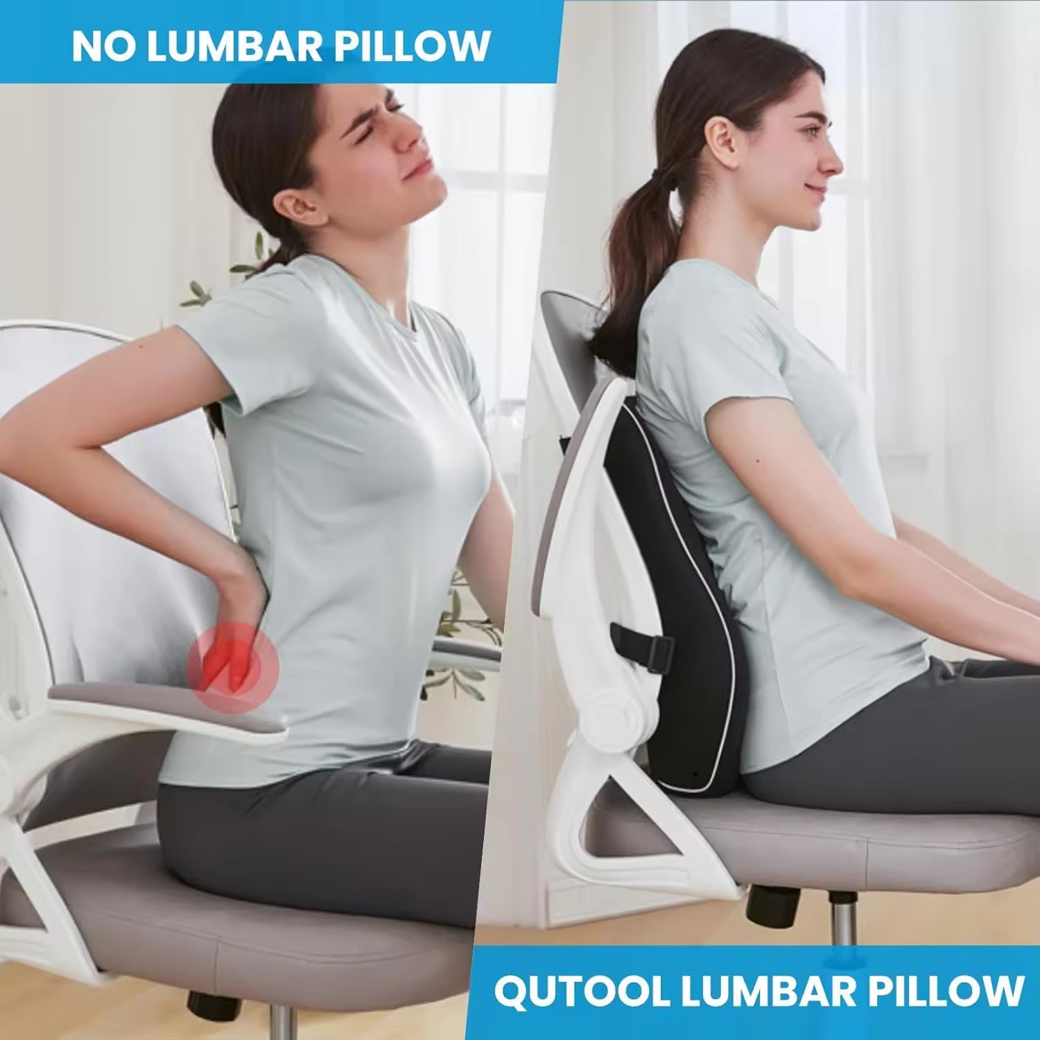 Seat Back & Lumbar Support Cushion