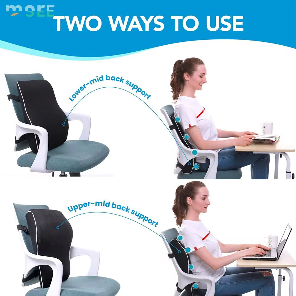 Seat Back & Lumbar Support Cushion