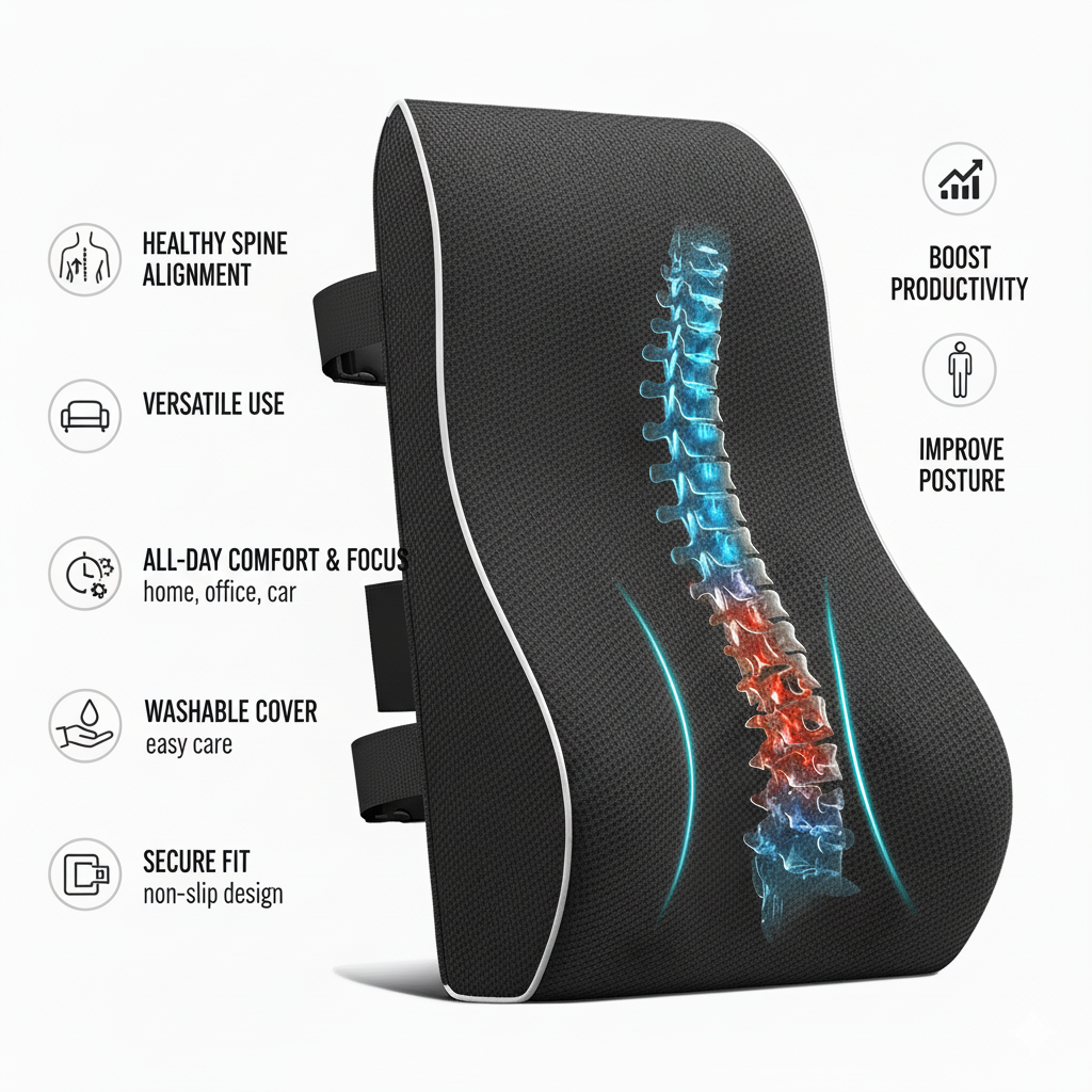 Seat Back & Lumbar Support Cushion