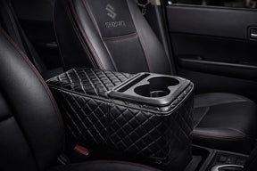 Elite Car Armrest Organizer with Dual Cup Holder